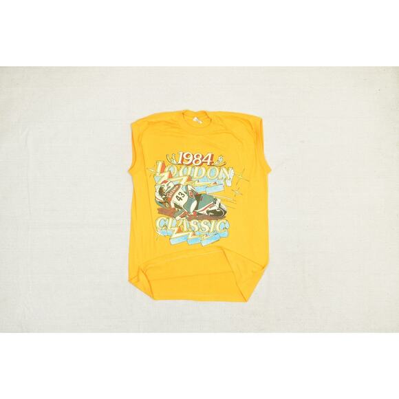 Vintage 1984 Loudon Classic Motorcycle Racing T-Shirt Regular Size L - Picture 3 of 8